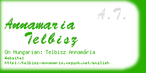 annamaria telbisz business card